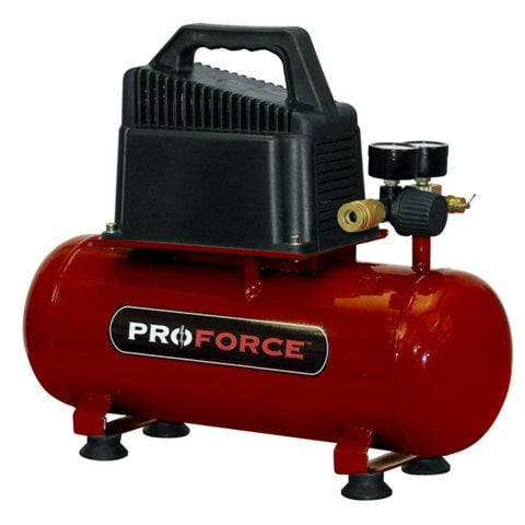 Pro Force VPF0000201 2-Gallon Oil Free Air Compressor With 