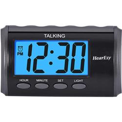 UPC 880754010193 product image for BAT-1714-IPS Heareasy Talking Alarm Clock for Visually Impaired, Silver | upcitemdb.com