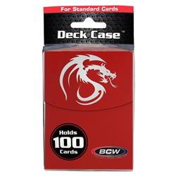 Bcddclgred Deck Box - Large Deck Case, Red