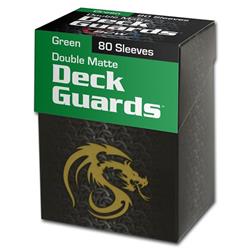 Deck Protector - Deck Guard, Matte Green - 80 Sleeves Per Box