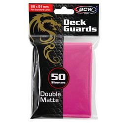 Bcddgmpnk Deck Protector - Deck Guard, Matte Pink - 50 Sleeves Per Box