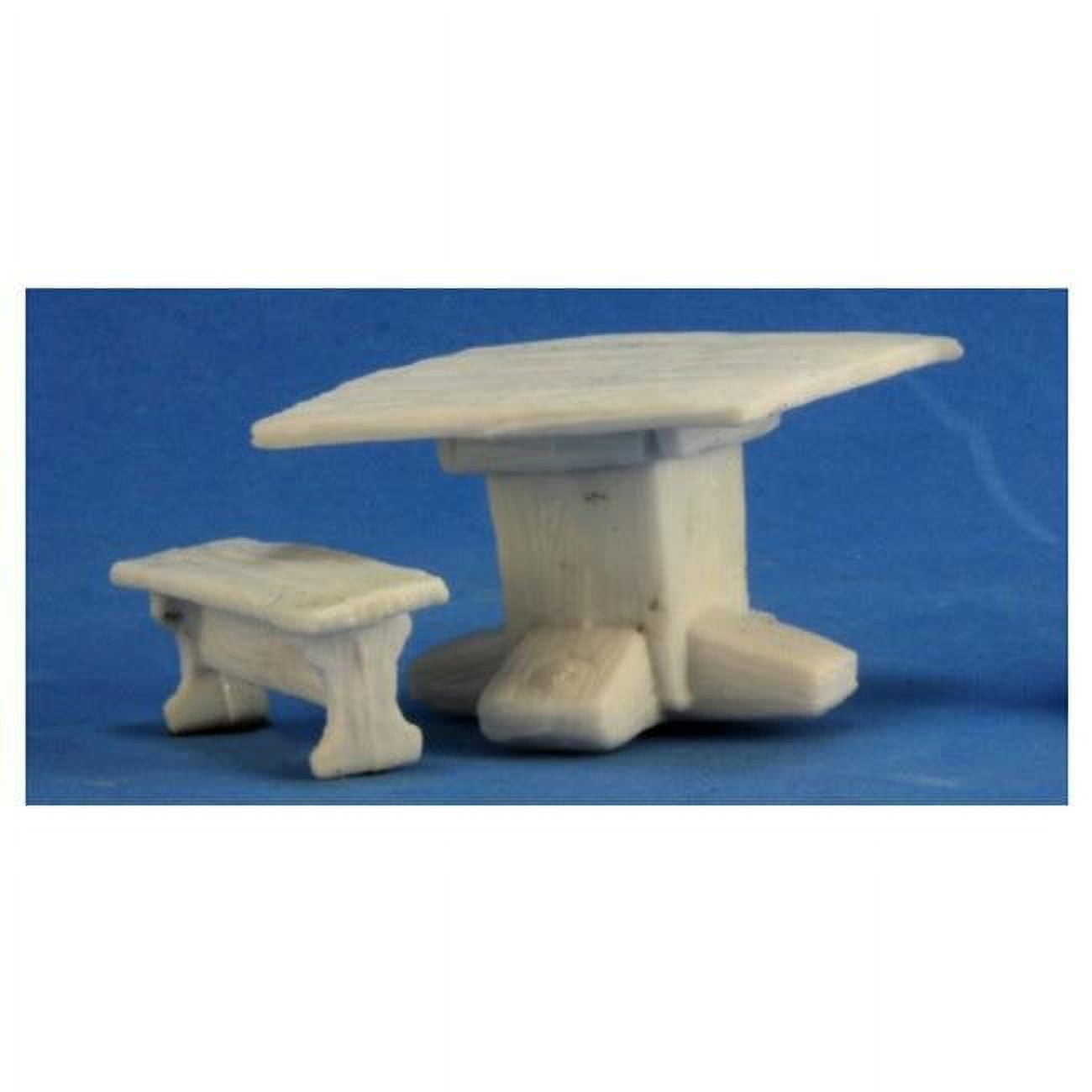 Rem77319 Bones Table & Benches Miniature Figures