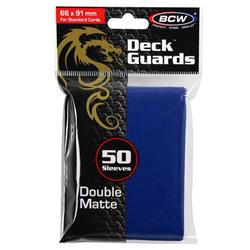 Bcddgmblu Blue Matte Deck Guard Card Sleeve Protector - Ultra High Quality