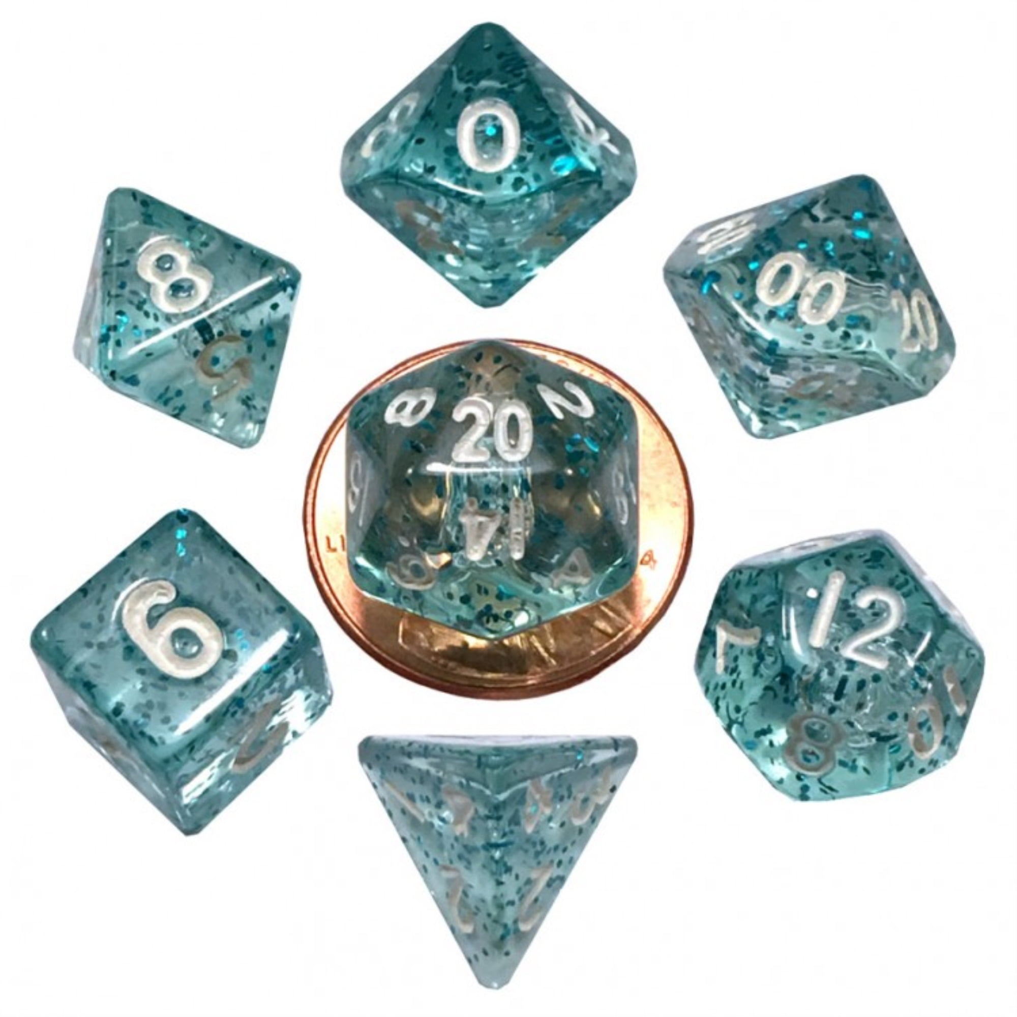 10 Mm 7 Set Mini Ethereal Light Blue With White Numbers