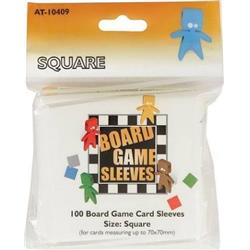 Atm10409 Square Board Game Card Sleeves, Orange - 100 Count