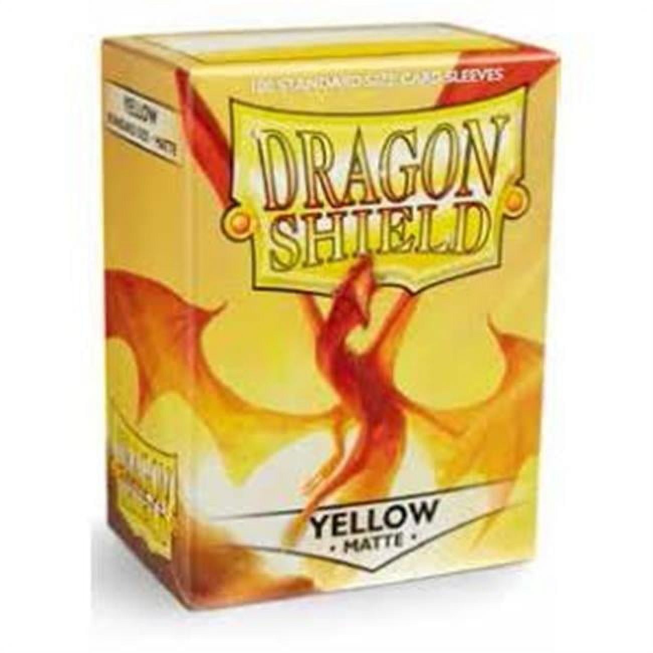 Atm11014 Dragon Shield Card Sleeves, Matte Yellow - 100 Count