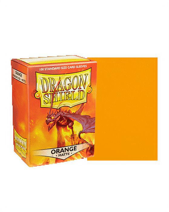 Atm11013 Dragon Shield Standard Size Card Sleeves, Matte Orange - 100 Count