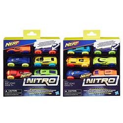 Hsbc3171 Nerf Nitro Foam Car Assortment Toys, Pack Of 6