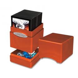 Hi-gloss Pumpkin Satin Metallic Tower Deck Box