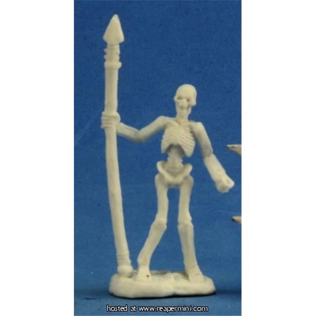 25mm Scale Skeleton Warrior Spearmen - Pack Of 3