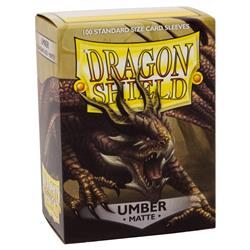 Atm11011 Dp Dragon Shield Card Sleeves, Matte Umber - 100 Count