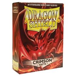 Atm11221 Dp Dragon Shield Card Sleeves, Matte Crimson - 60 Count