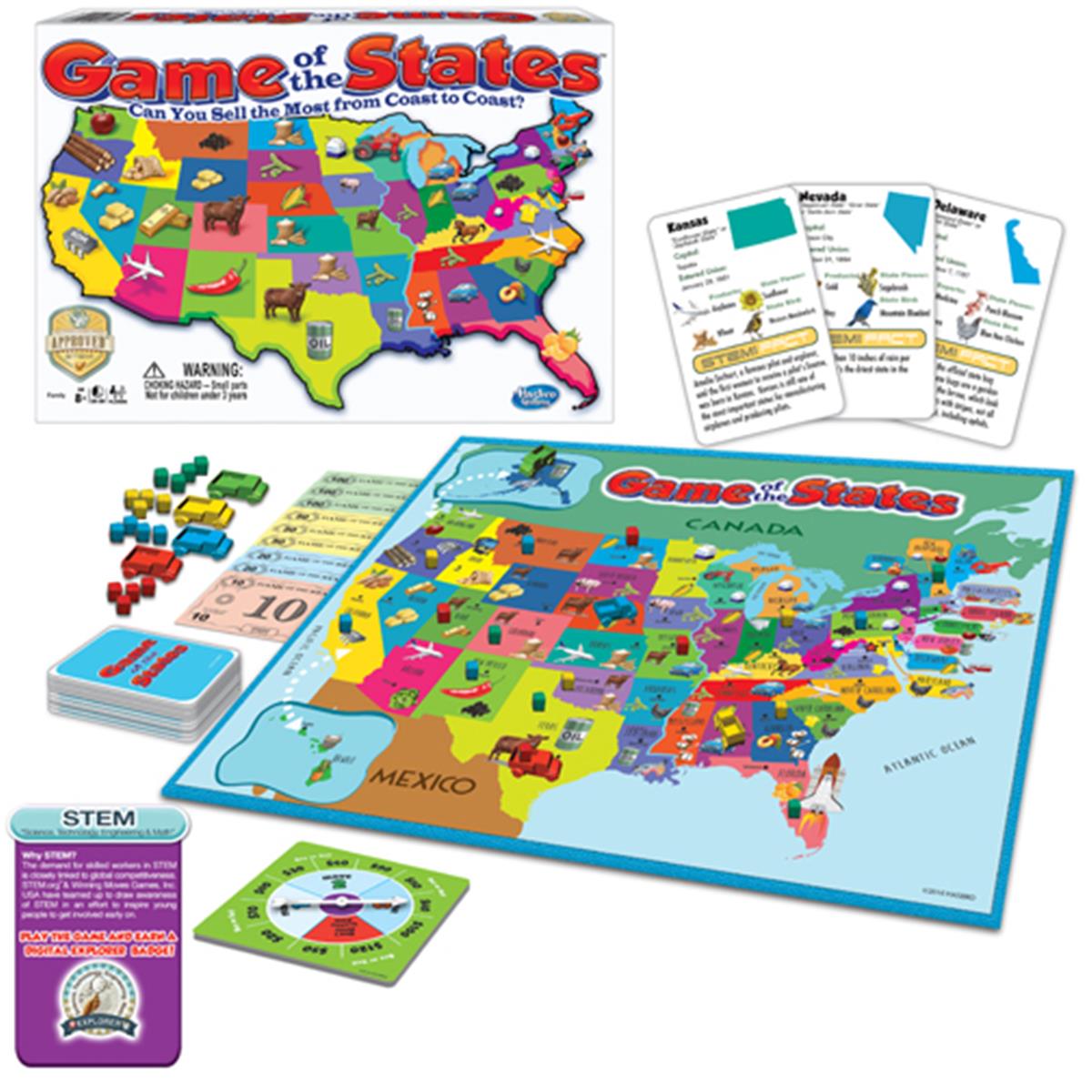 Winning Moves Wnm1206 Game Of The States