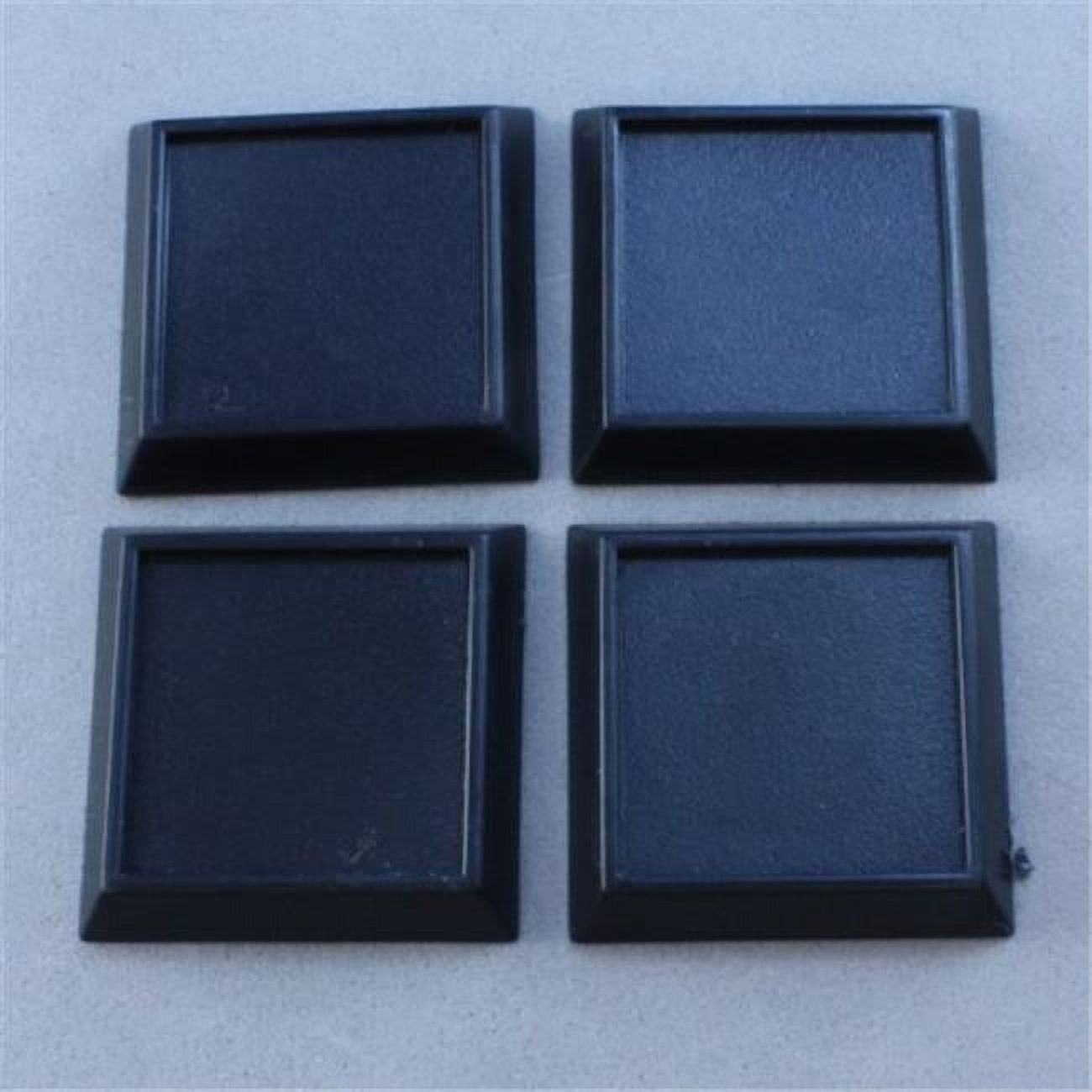 Rem74039 1 In. Square Lippe Plastic Miniature Rpg Base Miniatures, Black - Pack Of 20