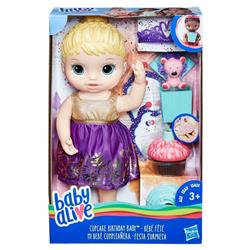 Hsbe0596 Baby Alive Cupcake Birthday Baby Blonde