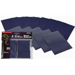 Deck Protector Guard Card Sleeves, Elite Matte Blue - 80 Per Pack