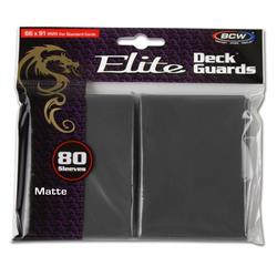 Bcddgemcgy Deck Protector Guard Card Sleeves, Elite Matte Cool Grey - 80 Per Pack