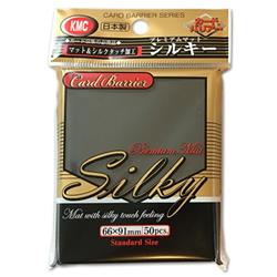 Kmcsy1690 Card Barrier Premium Mat Silky Black Sleeves - 50 Piece