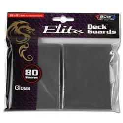 Bcddgegcgy Elite Deck Guard Card Sleeves, Gloss Cool Grey - 80 Count