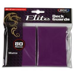 Bcddgemmby Elite Deck Guard Card Sleeves, Matte Mulberry - 80 Count