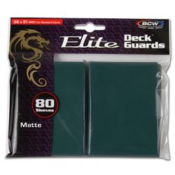 Bcddgemtel Elite Deck Guard Card Sleeves, Matte Teal - 80 Count