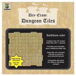 R4i45011 10 In. Square Earthtone Dungeon Tiles - Set Of 9