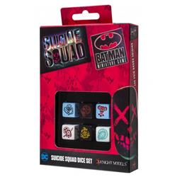Q-workshop Qwoacc0045 D6 Suicide Squad Batman Mini Game - Set Of 6