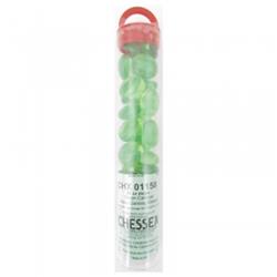 Manufacturing Chx01158 Glass Stones Tube - Green Catseye, Pack Of 20