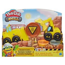 Hsbe4294 Play-doh Wheels Excavator, Pack Of 4