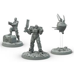 Muh051238 Fallout Wasteland Warfare Bos Cade & Danse Box Miniature