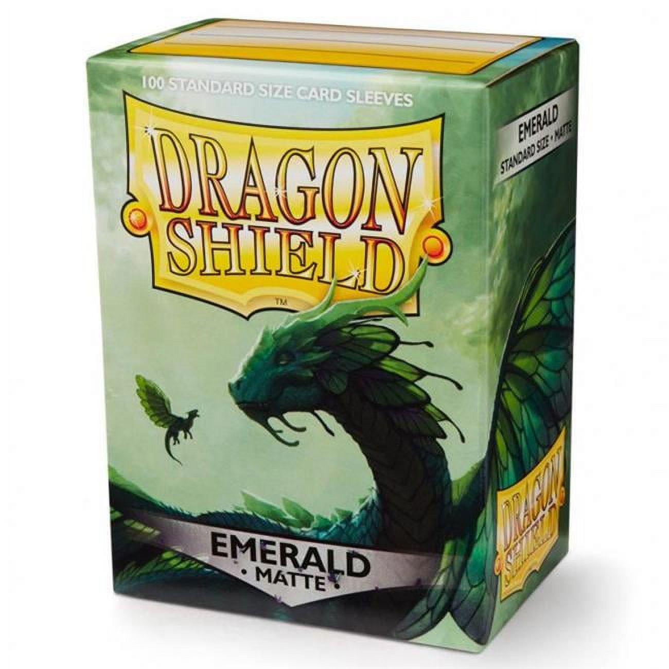 Atm11036 Dp - Dragon Shield Sleeves Playing Cards, Matte Emerald - 100 Sleeves Per Box