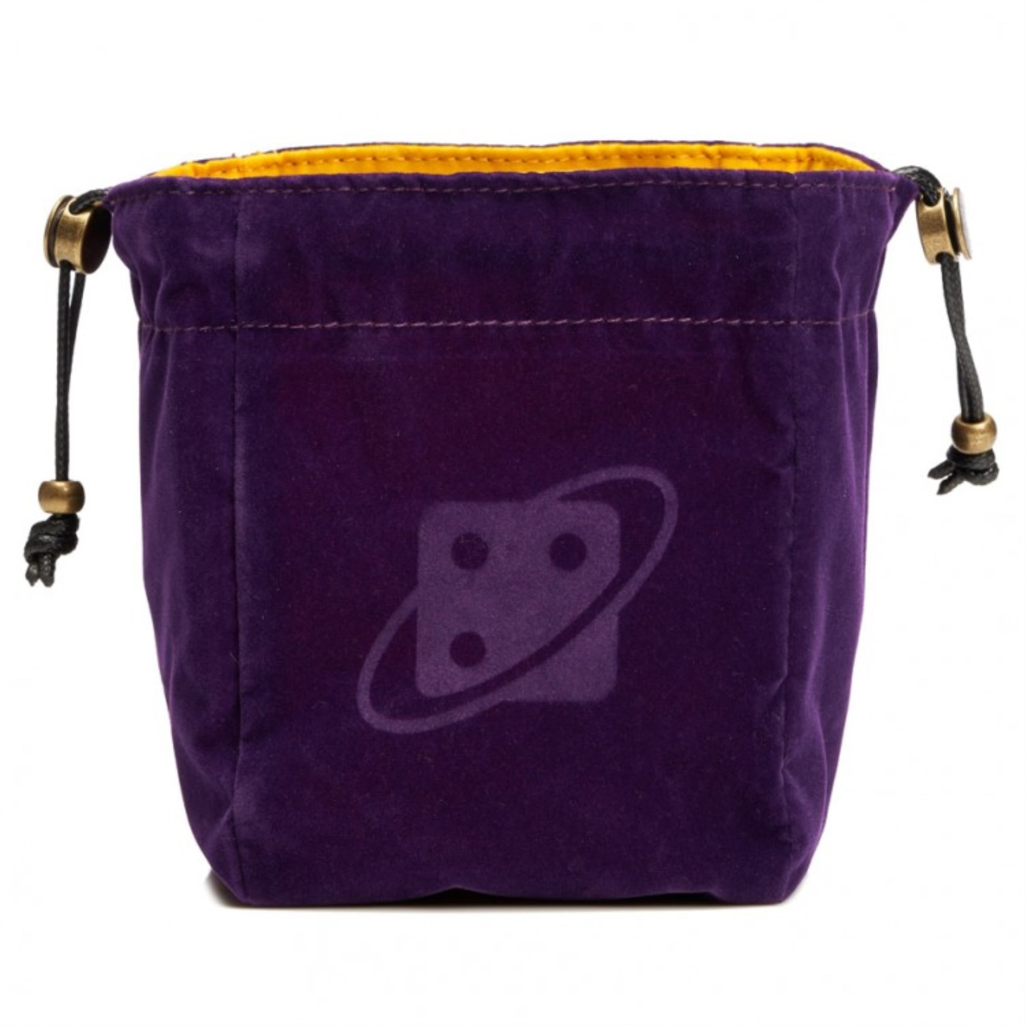 Sdz000001 Dice Bag - Reversible - Purple & Gold