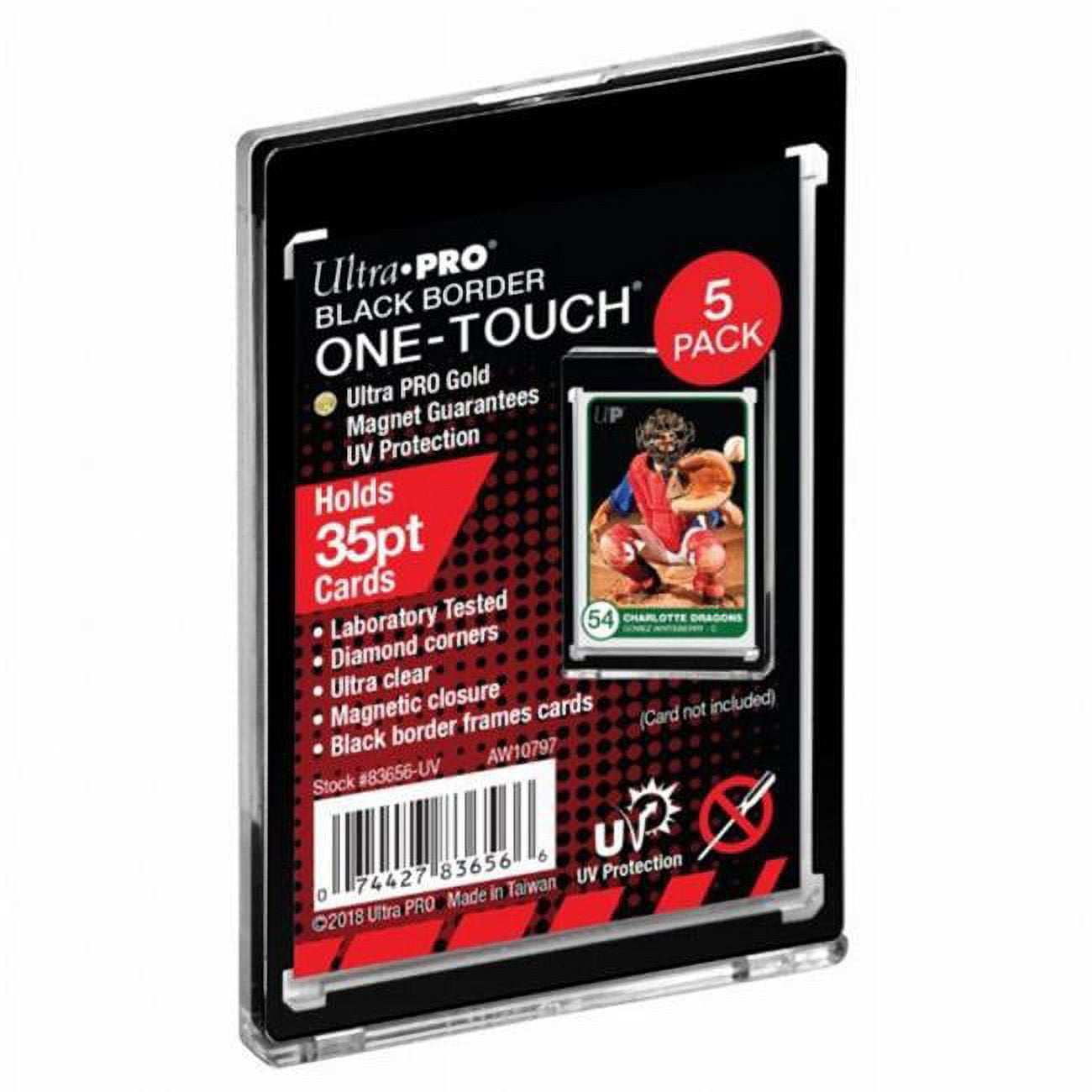 Ulp83656uv 35pt One-touch Playing Cards - Black Border
