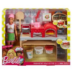 Mttfhr09 Barbie Pizza Making Doll & Playset - 3 Piece