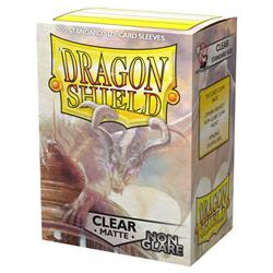 Atm11801 Dragon Shield Non-glare Matte Clear Card Sleeves - 100 Count