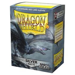 Atm11808 Dragon Shield Non-glare Matte Silver Card Sleeves - 100 Count