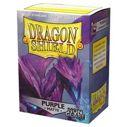Atm11809 Dragon Shield Non-glare Matte Purple Card Sleeves - 100 Count