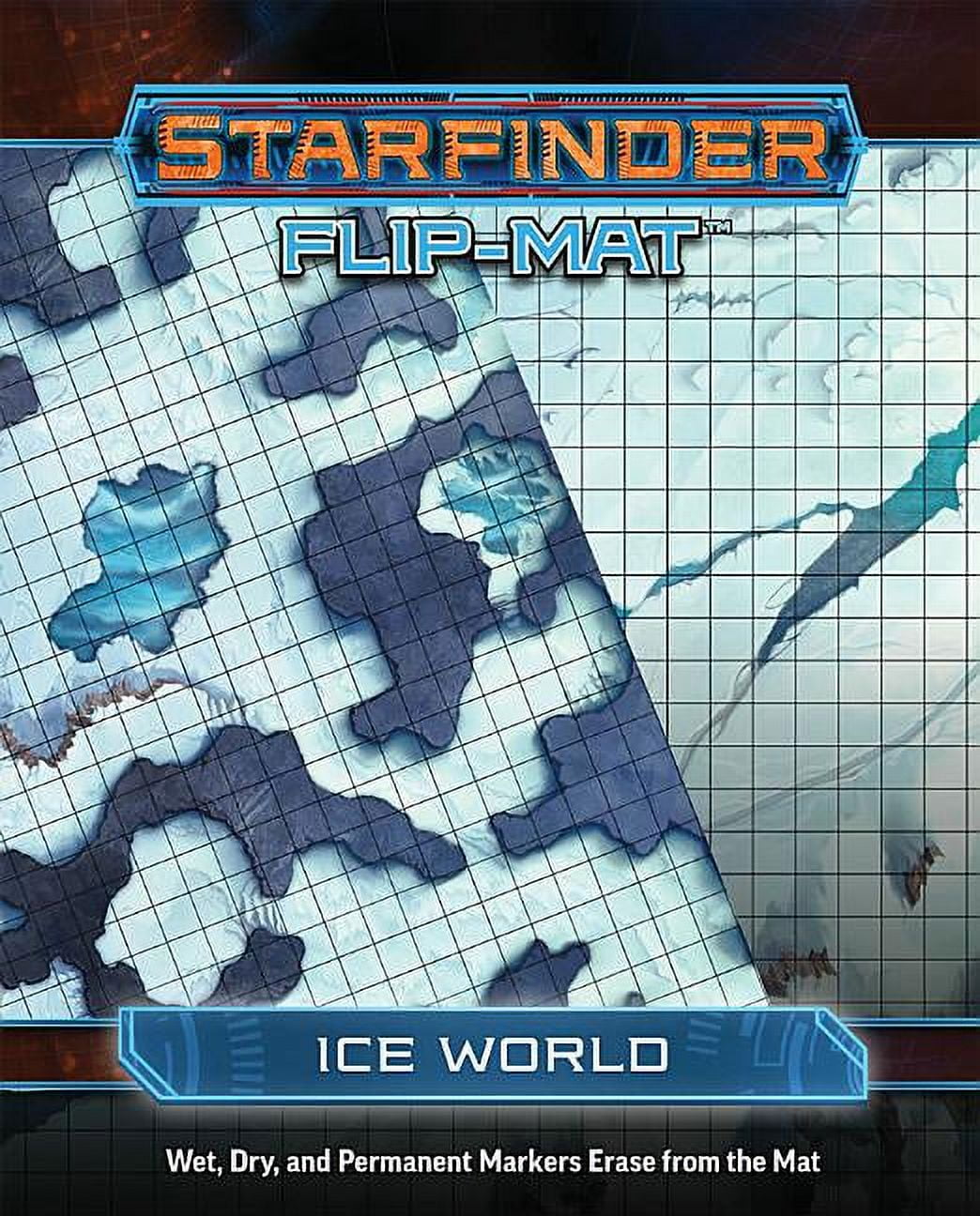 Pzo7314 Starfinder Flip-mat Ice World Role Playing Game