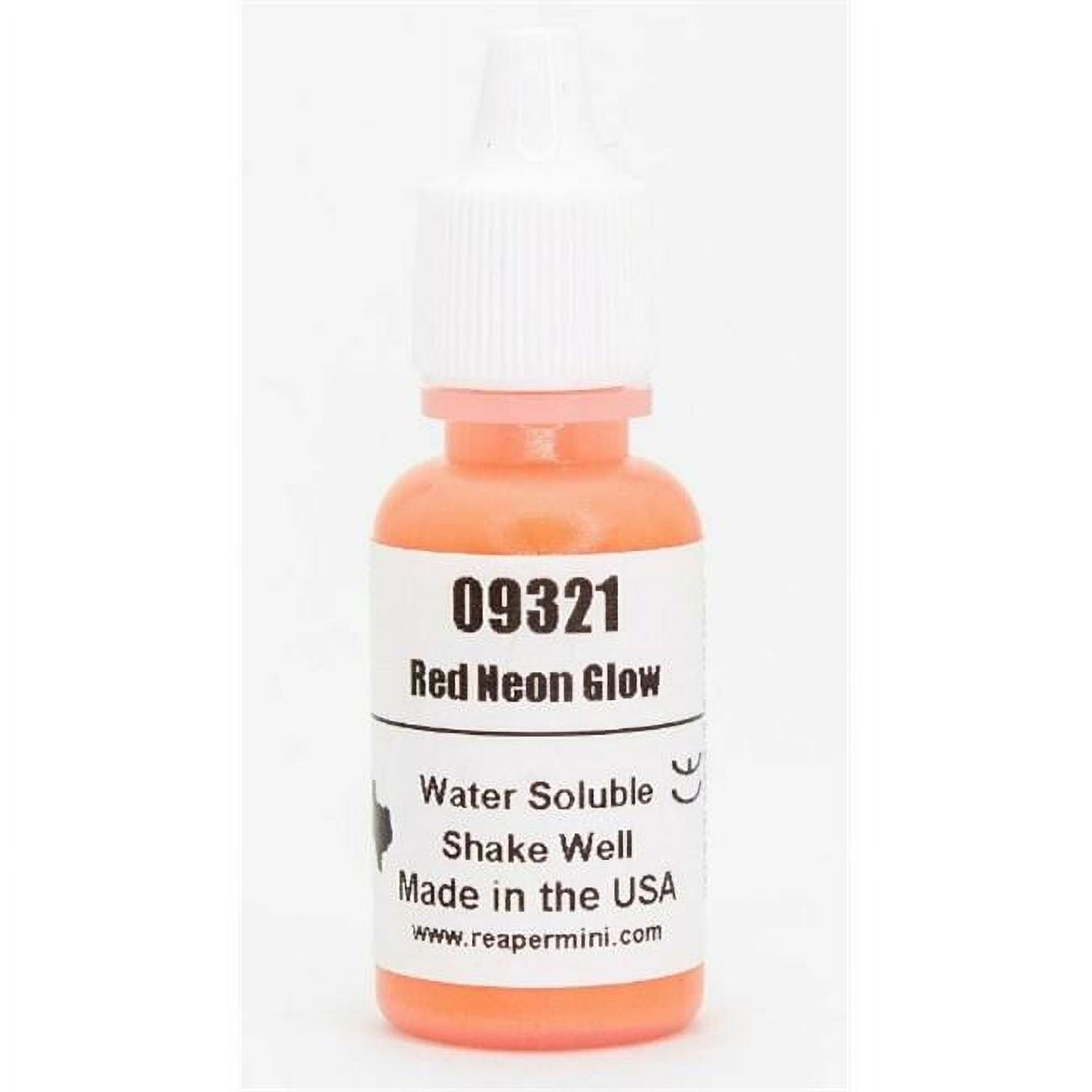 Rem09321 Master Series Water Soluble Glow Paint, Neon Red