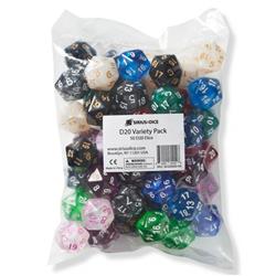 Sdz000005 D20 Premium Variety Pack Dice Set, Assorted Color - 50 Count