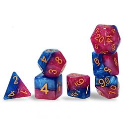GKGH13 Cube Halfsies-The Court Jester Dice - 7 Piece