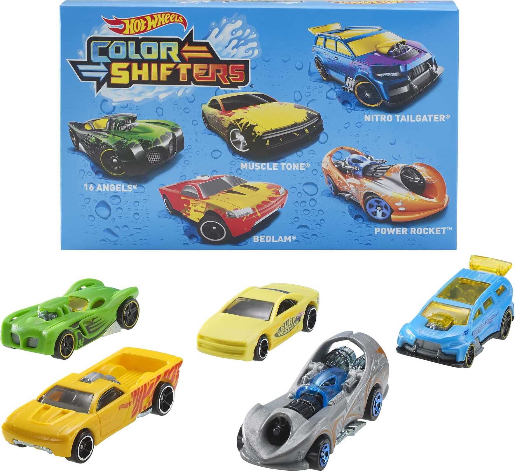 UPC 758218337653 product image for Hot Wheels Color Shifters Vehicles, Assorted Toys - Pack of 5 | upcitemdb.com