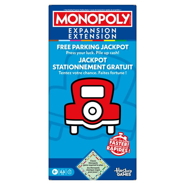 HSBG0718 Monopoly Free Parking Jackpot Expansion Board Game