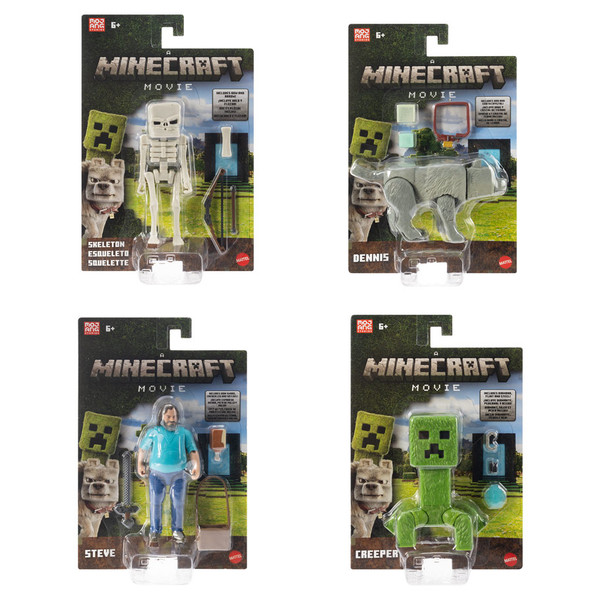 MTTJFR44 Minecraft – Movie Singles Assortment Toy – Pack of 8
