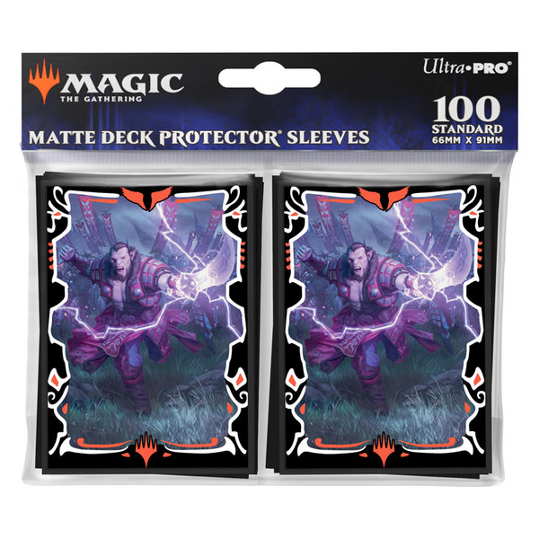ULP38800 Deck Protector Magic the Gathering Tarkir Dragonstorm Zurgo Stormrender Card Game - 100 Count