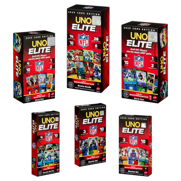 MTTJHG46 UNO Elite NFL Starter Pack 2025 Card Game