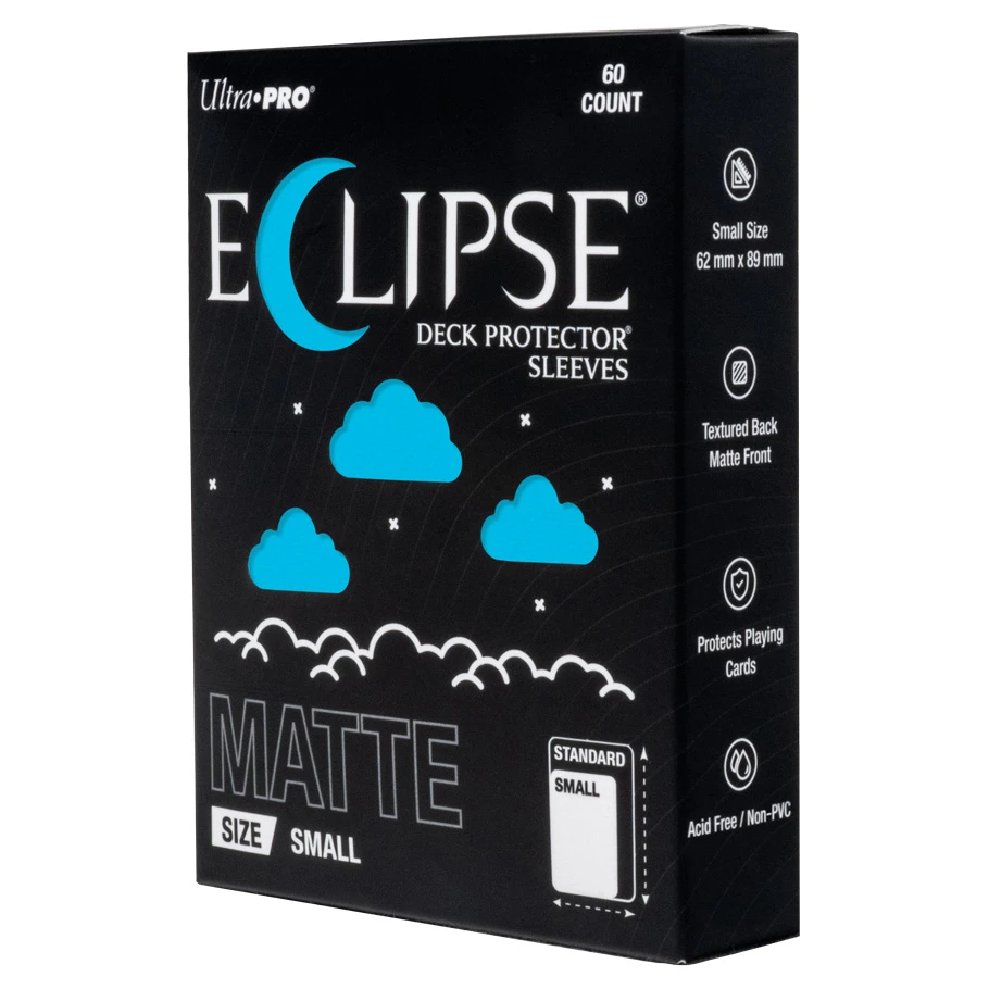 ULP16693 Eclipse Matte Small Deck Protector Sleeves, Sky Blue - 60 Piece