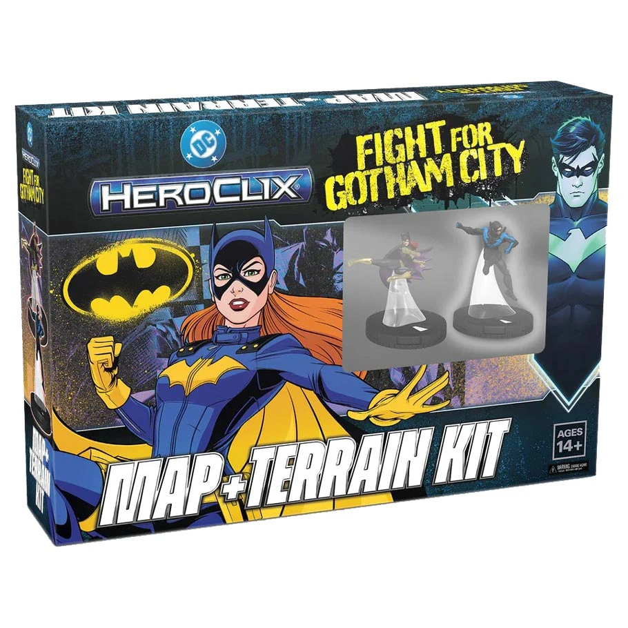 WZK84156 HeroClix DC Fight Miniatures Action Figures for Gotham City Map & Terrain Kit