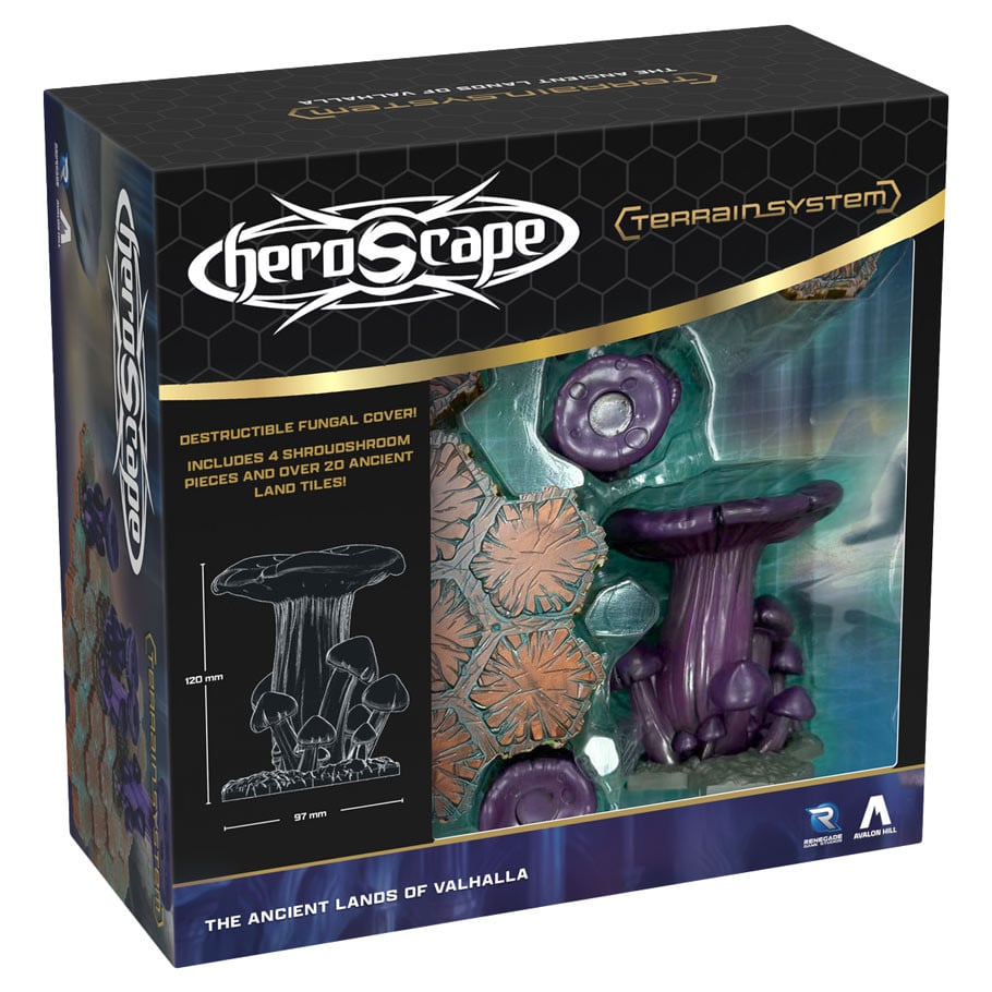 REN02966 Heroscape-The Ancient Lands of Valhalla Terrain Expansion Board Game