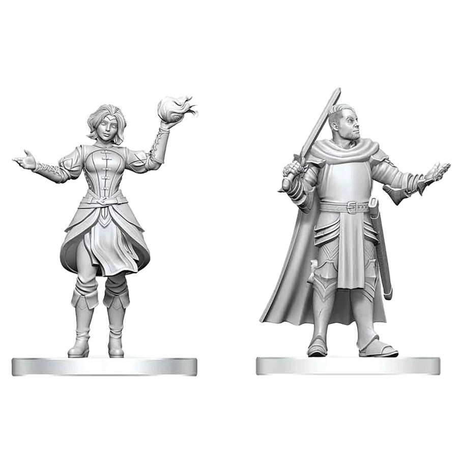 WZK90904 Dungeons & Dragons-Nolzurs Knight & Mage Apprentice Marvelous Miniatures Action Figures